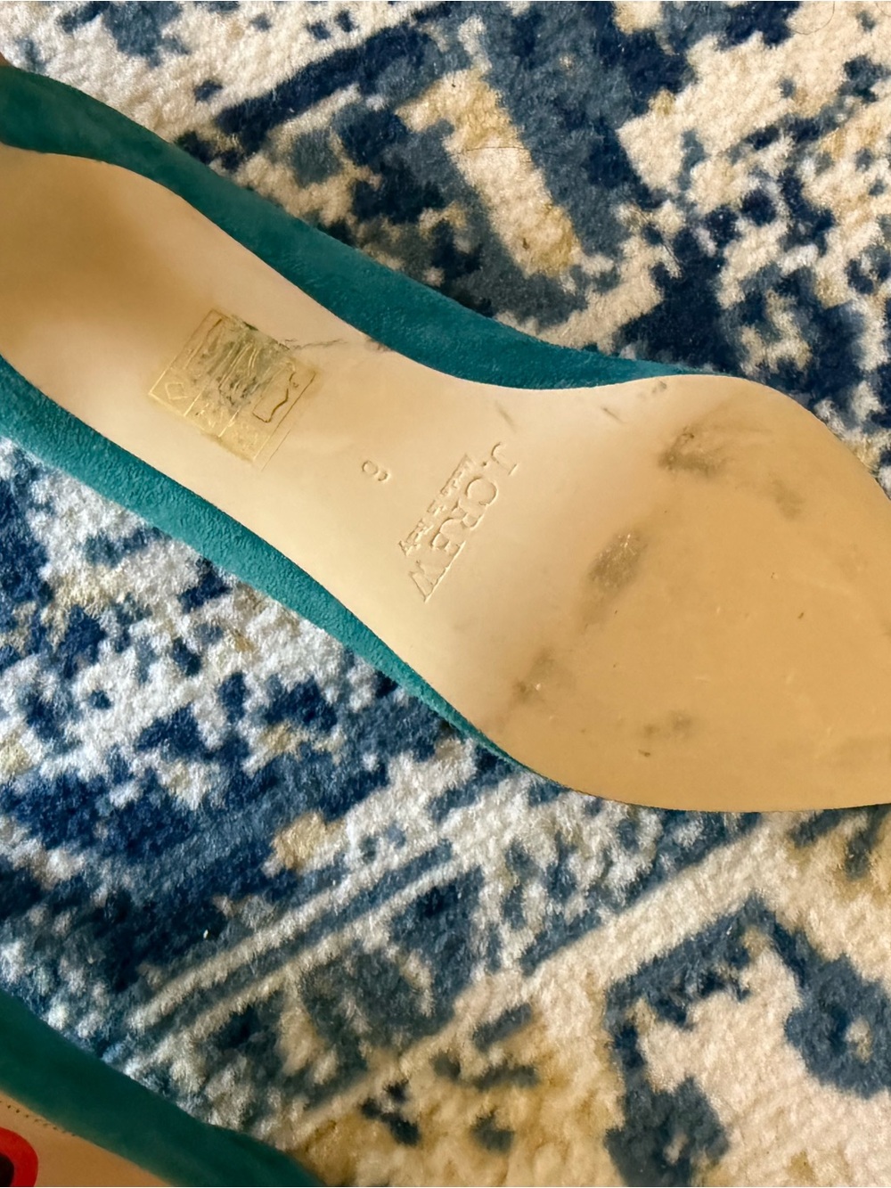 Jcrew NWT Teal Pointed-Toe Women’s heel pumps sz 6 sophia style - Picture 7 of 9